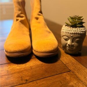 Timberland Sutherlin Bay Slouch Chelsea Suede Tan Ankle Boots Size 10